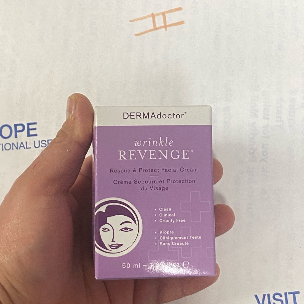 DERMAdoctor Wrinkle Revenge Rescue & Protect Facial Cream 1.7oz BNIB